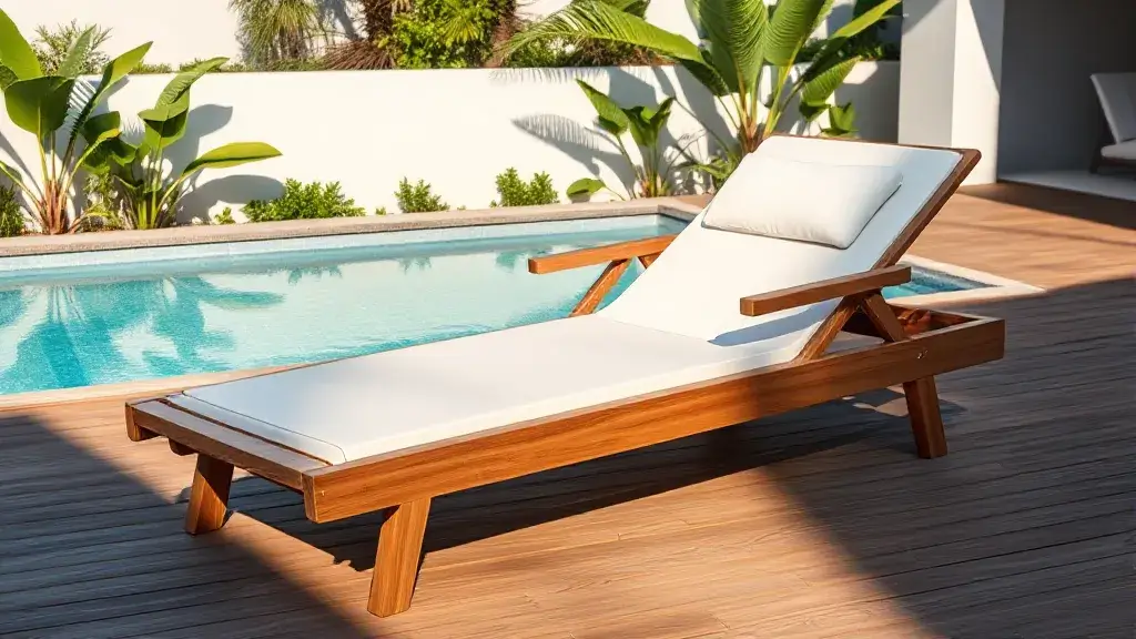 Teak Sun Lounger