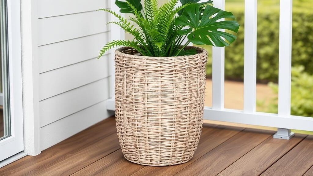 Wicker Planter