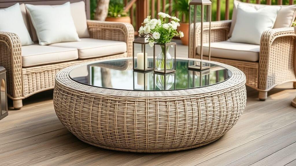Wicker Coffee Table